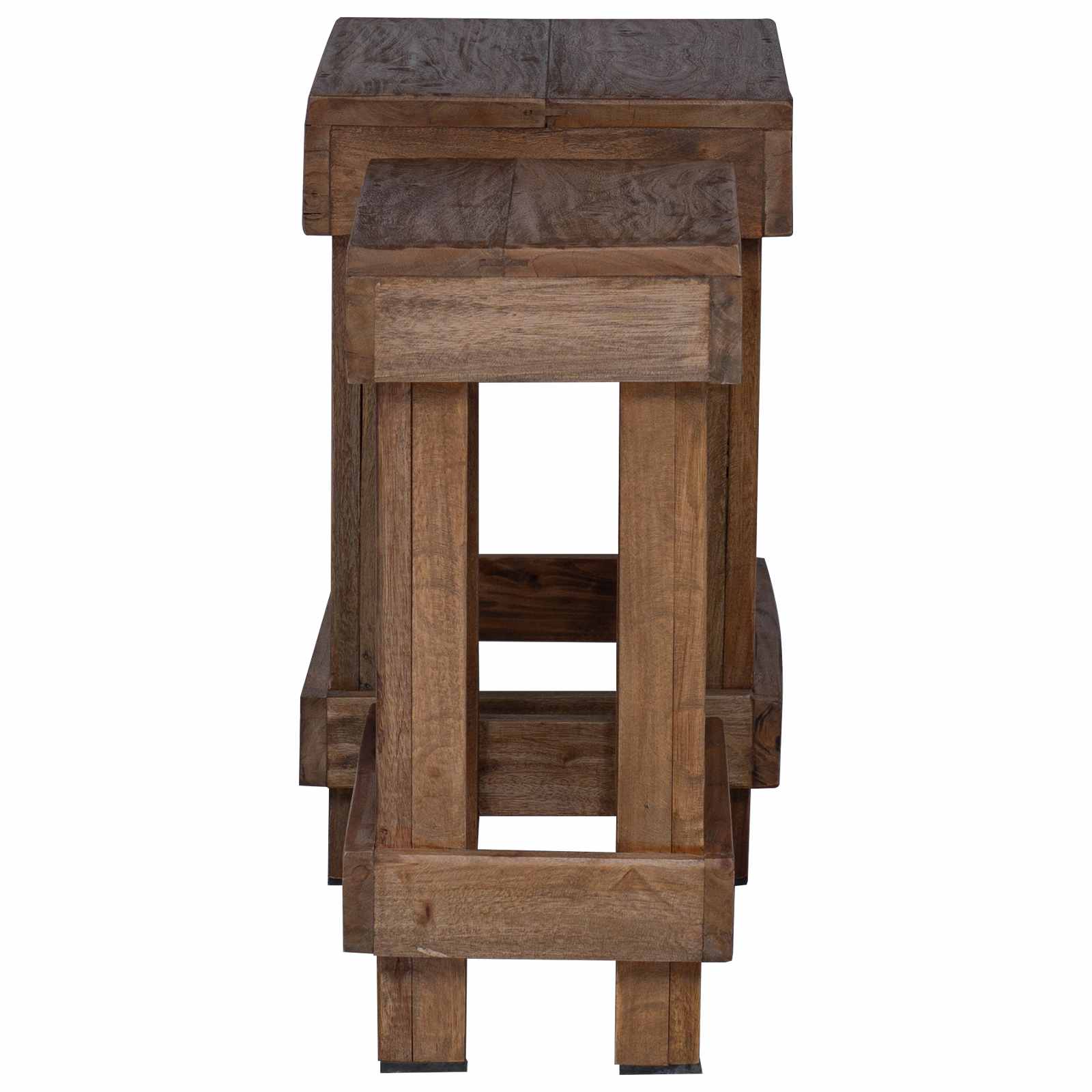 Augalų stovas 2 vnt. Ruda 70 x 11 x 27 cm Mahogany Medis Augalų stovas 2 vnt. Ruda 70 x 11 x 27 cm Mahogany Medis - Image 7