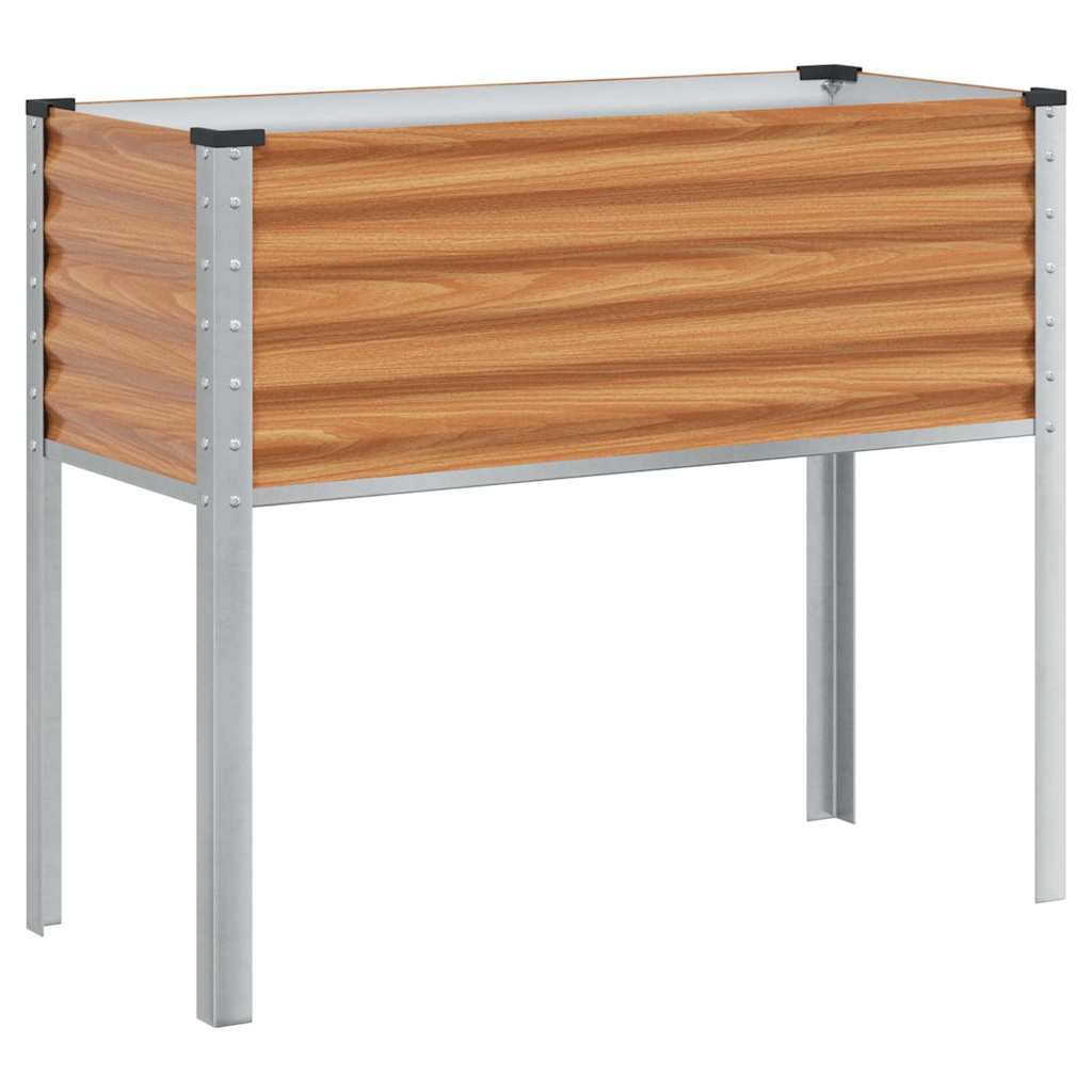 Sodo vazonas Šviesiai rudas 100 x 45 x 90 cm Cinkuota plienas Sodo vazonas Šviesiai rudas 100 x 45 x 90 cm Cinkuota plienas - Image 3