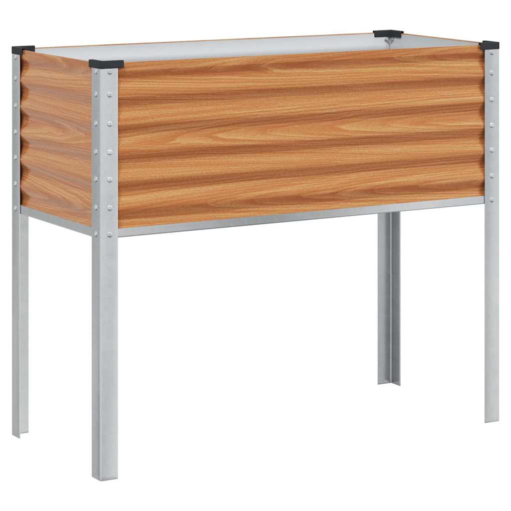 Sodo vazonas Šviesiai rudas 100 x 45 x 90 cm Cinkuota plienas Sodo vazonas Šviesiai rudas 100 x 45 x 90 cm Cinkuota plienas - Image 8