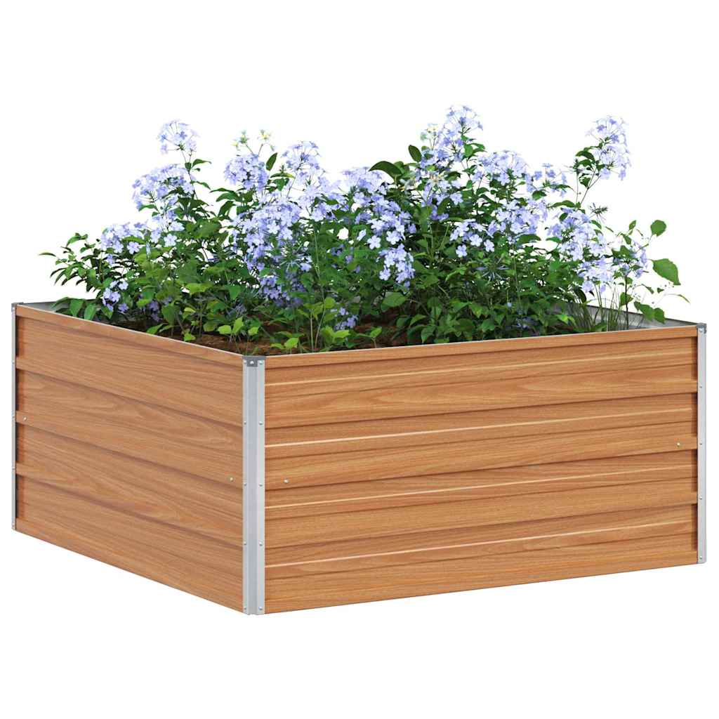 Paaukštinta sodo lova Šviesiai rudas 100 x 100 x 45 cm Paaukštinta sodo lova Šviesiai rudas 100 x 100 x 45 cm - Image 4