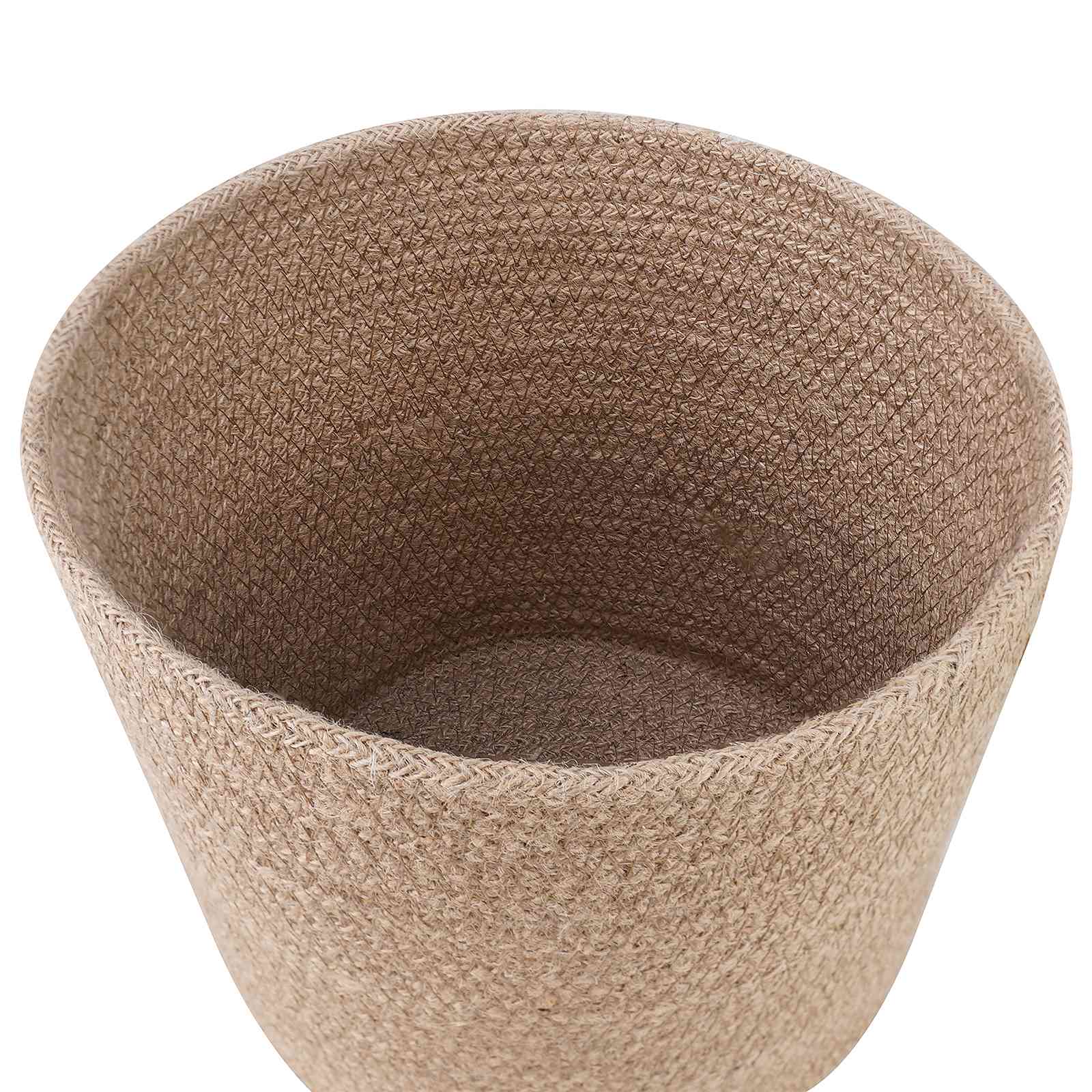 Vazonų rinkinys 2 vnt. Natūrali Ø 21 x 21 cm 100% Tossa Džiutas Vazonų rinkinys 2 vnt. Natūrali Ø 21 x 21 cm 100% Tossa Džiutas - Image 4