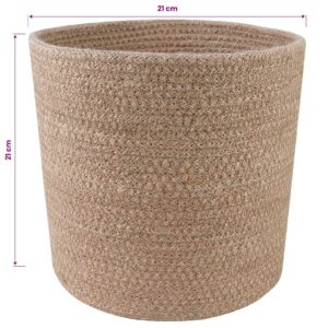 Vazonų rinkinys 2 vnt. Natūrali Ø 21 x 21 cm 100% Tossa Džiutas