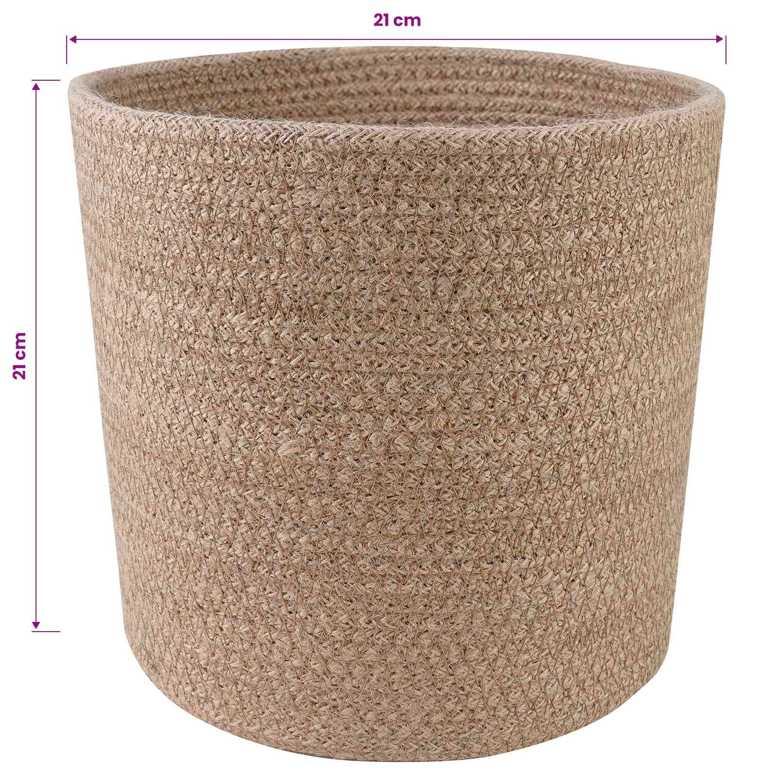 Vazonų rinkinys 2 vnt. Natūrali Ø 21 x 21 cm 100% Tossa Džiutas Vazonų rinkinys 2 vnt. Natūrali Ø 21 x 21 cm 100% Tossa Džiutas