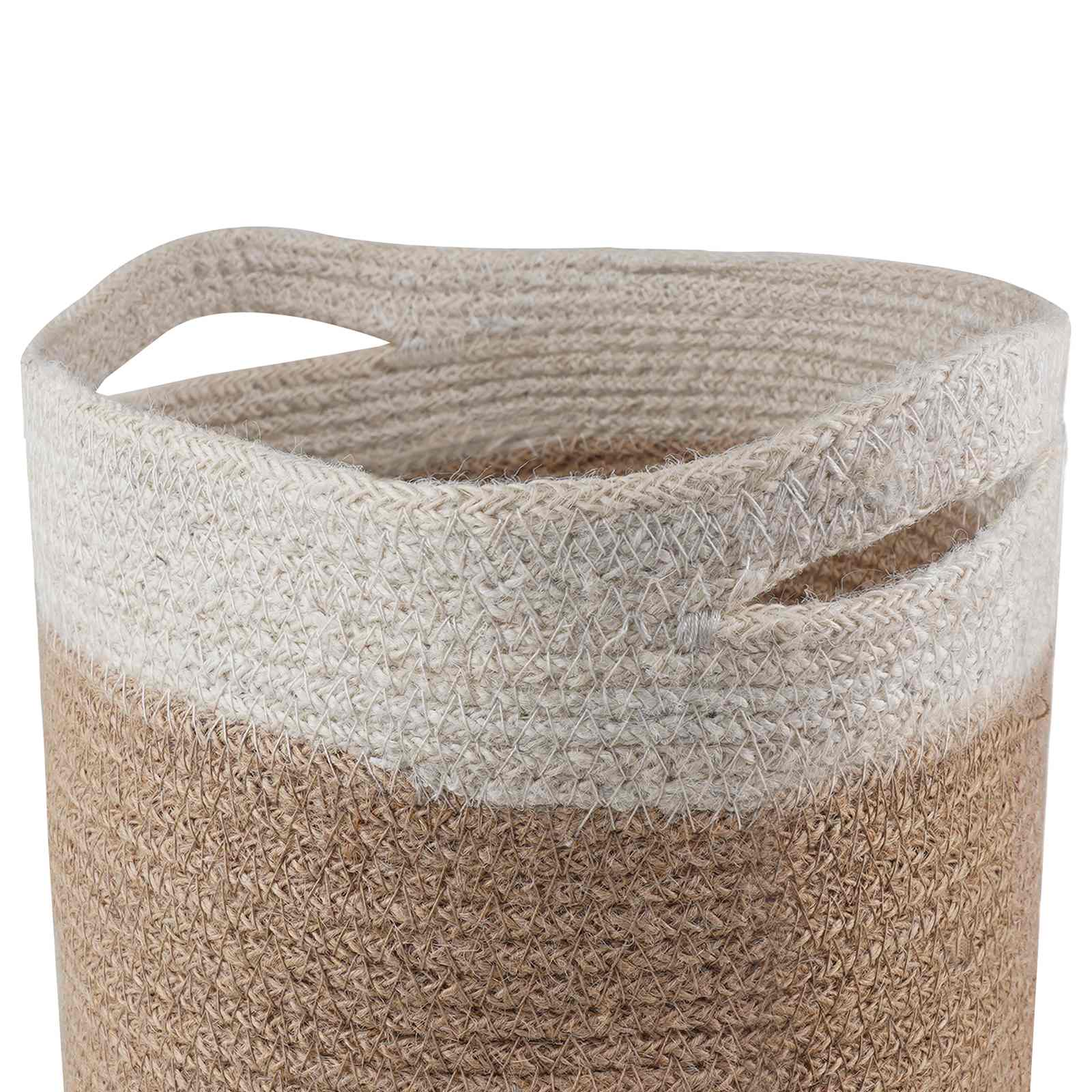 Vazonų rinkinys 2 vnt. Natūrali ir Balta Ø 21 x 21 cm Vazonų rinkinys 2 vnt. Natūrali ir Balta Ø 21 x 21 cm - Image 5