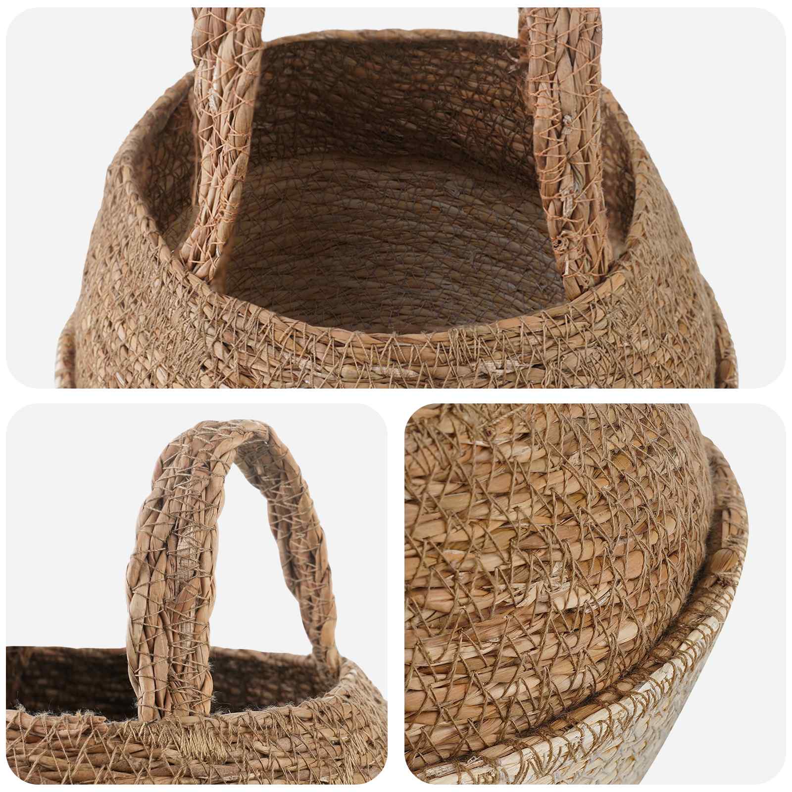 Vazonas su rankenomis Balta Ø 22 x 20 cm 100% Jūros žolė Vazonas su rankenomis Balta Ø 22 x 20 cm 100% Jūros žolė - Image 5
