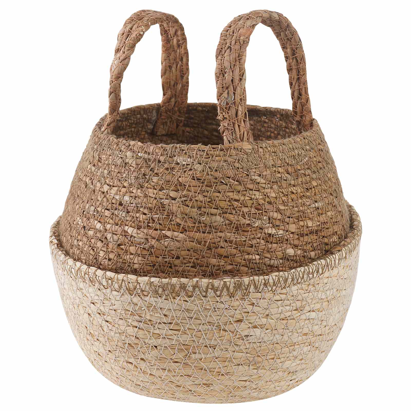 Vazonas su rankenomis Balta Ø 22 x 20 cm 100% Jūros žolė Vazonas su rankenomis Balta Ø 22 x 20 cm 100% Jūros žolė - Image 3