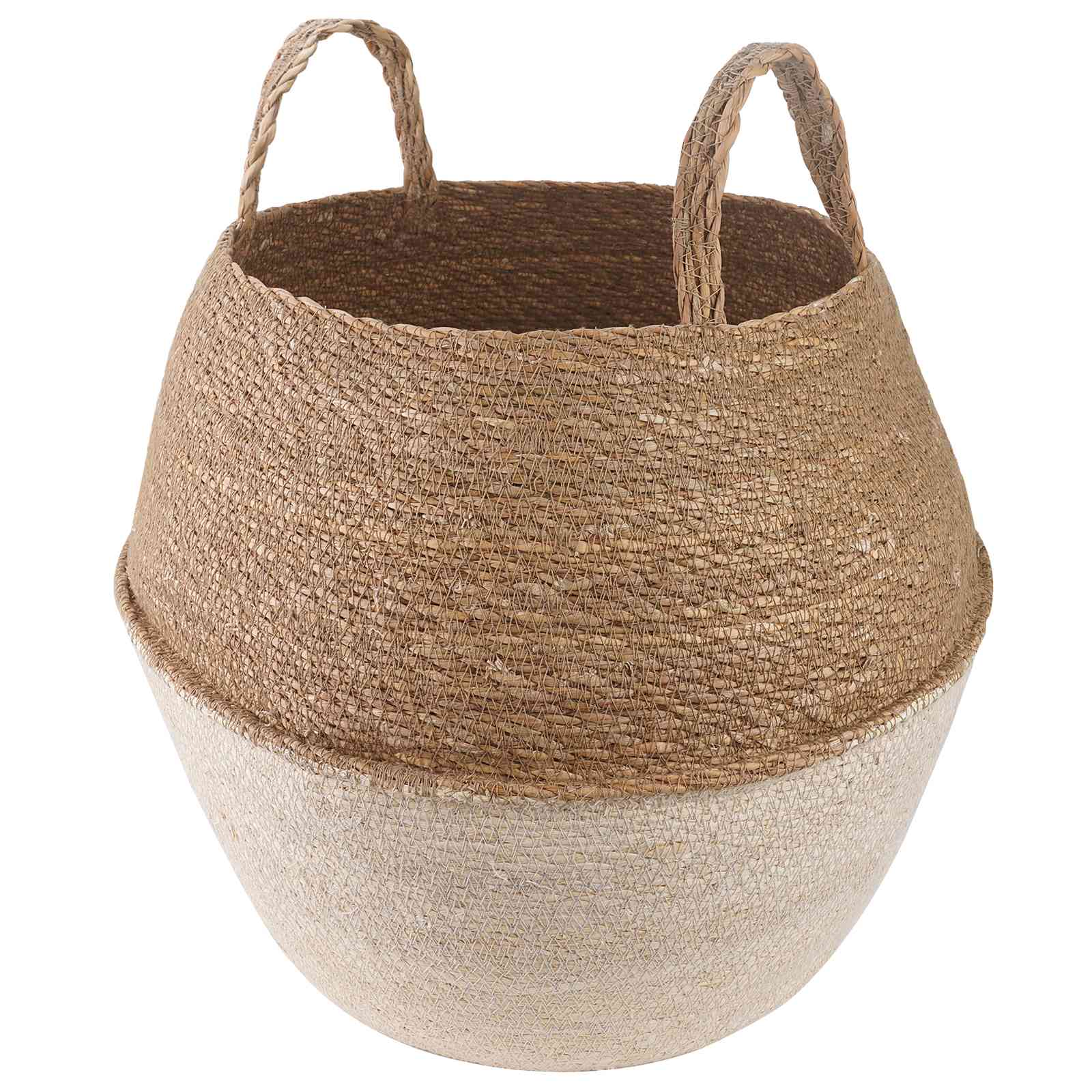 Vazonas su rankenomis Balta Ø 32 x 32 cm 100% Jūros žolė Vazonas su rankenomis Balta Ø 32 x 32 cm 100% Jūros žolė - Image 2