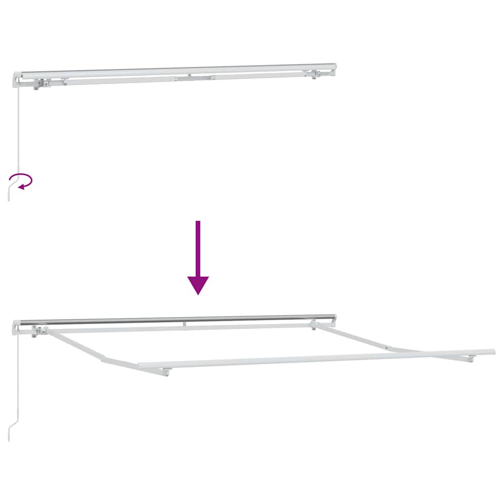 Ištraukiama markizė Oranžinė ir ruda 350 x 250 cm Ištraukiama markizė Oranžinė ir ruda 350 x 250 cm - Image 10
