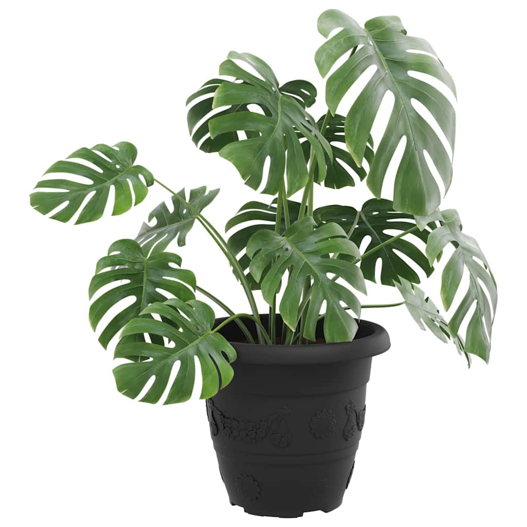 Apvalus gėlių vazonas 6 vnt. Juoda Ø 26 x 21.5 cm Plastmasė Apvalus gėlių vazonas 6 vnt. Juoda Ø 26 x 21.5 cm Plastmasė - Image 4
