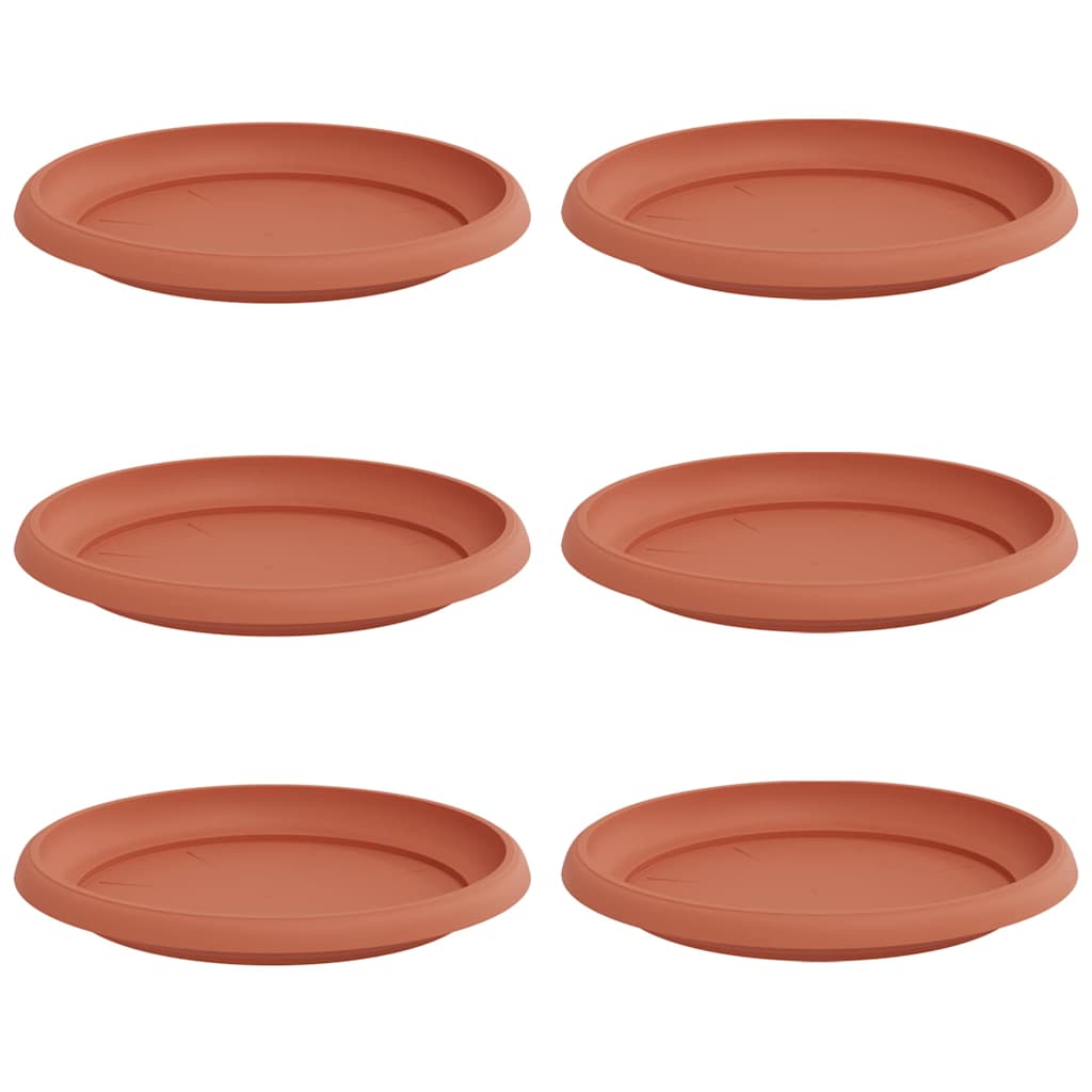 Apvalus gėlių padėklas 6 vnt. Raudona plyta Ø 21,5 x 2,5 cm Apvalus gėlių padėklas 6 vnt. Raudona plyta Ø 21,5 x 2,5 cm - Image 3
