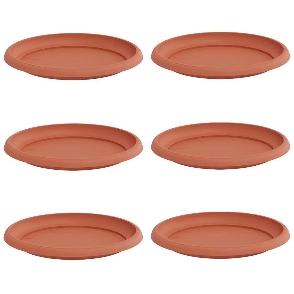 Apvalus gėlių padėklas 6 vnt. Raudona plyta Ø 23,5 x 2,5 cm Apvalus gėlių padėklas 6 vnt. Raudona plyta Ø 23,5 x 2,5 cm - Image 3