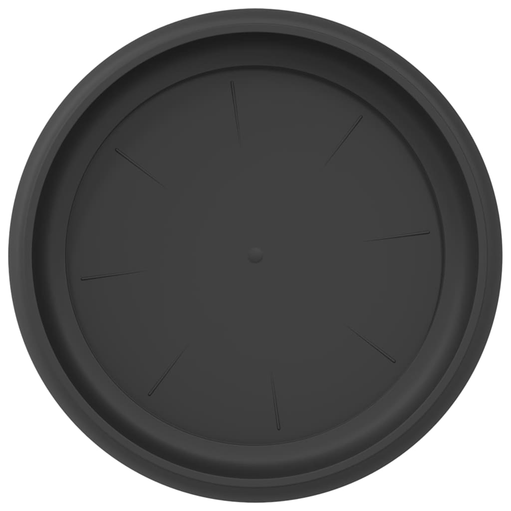 Apvalus gėlių padėklas 6 vnt. Juoda Ø 23,5 x 2,5 cm Plastmasė Apvalus gėlių padėklas 6 vnt. Juoda Ø 23,5 x 2,5 cm Plastmasė - Image 8