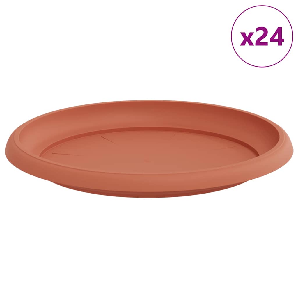 Apvalus gėlių padėklas 24 vnt. Raudona plyta Ø 23,5 x 2,5 cm Apvalus gėlių padėklas 24 vnt. Raudona plyta Ø 23,5 x 2,5 cm - Image 3
