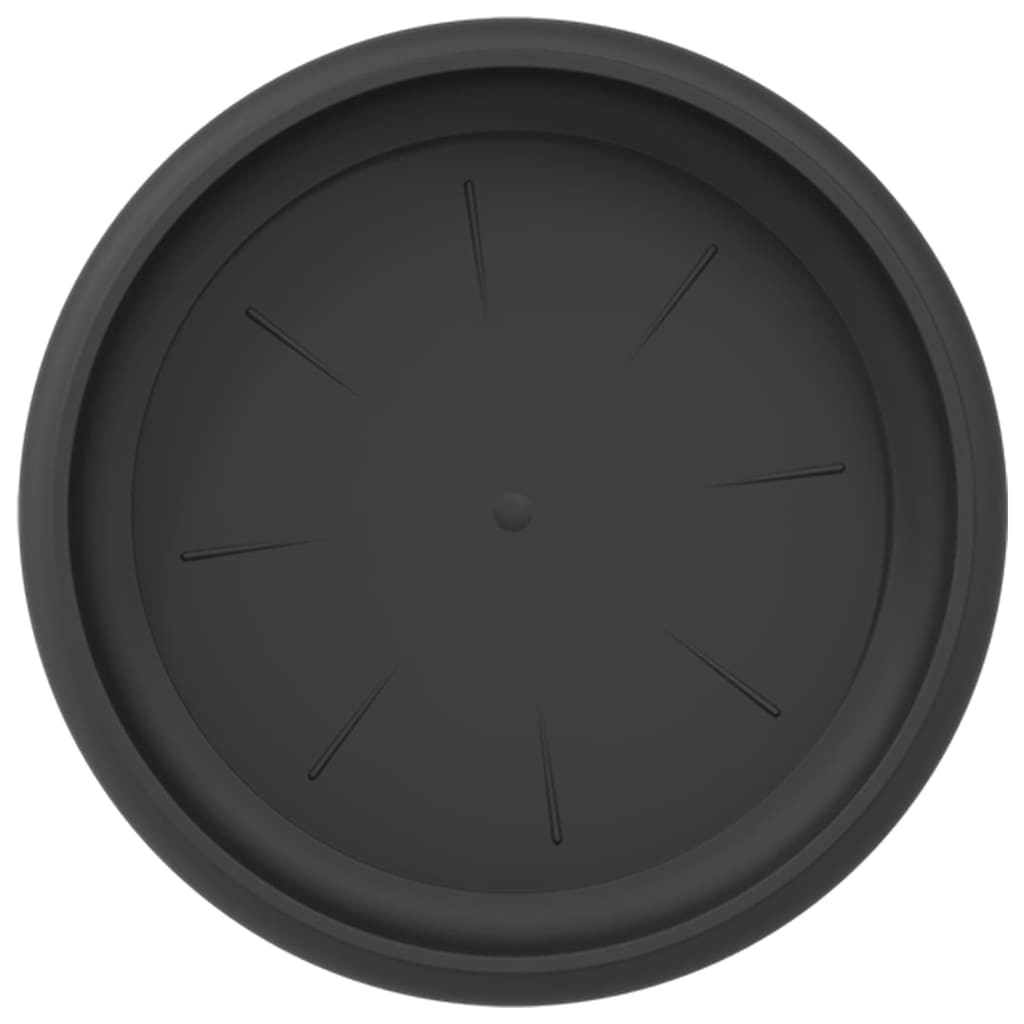 Apvalus gėlių padėklas 24 vnt. Juoda Ø 17,5 x 2 cm Plastmasė Apvalus gėlių padėklas 24 vnt. Juoda Ø 17,5 x 2 cm Plastmasė - Image 8