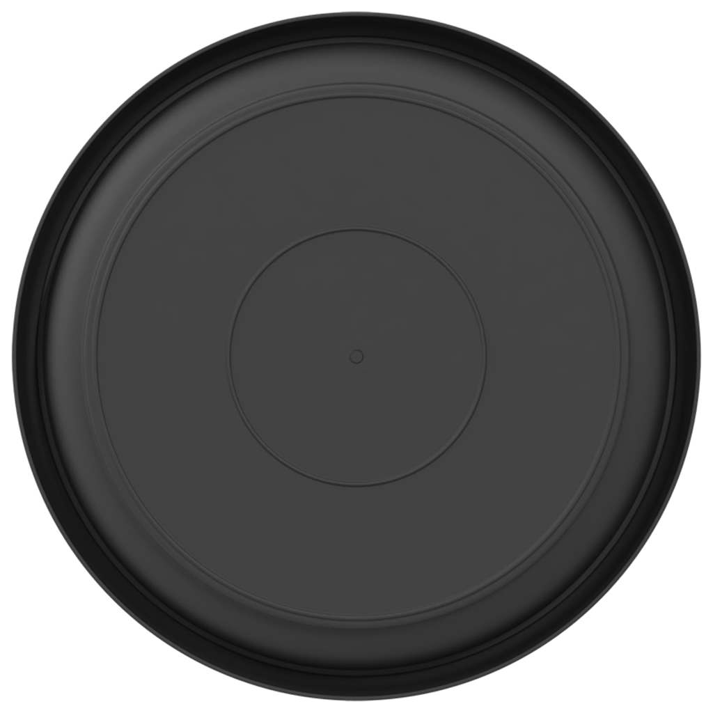 Apvalus gėlių padėklas 24 vnt. Juoda Ø 21,5 x 2,5 cm Plastmasė Apvalus gėlių padėklas 24 vnt. Juoda Ø 21,5 x 2,5 cm Plastmasė - Image 7