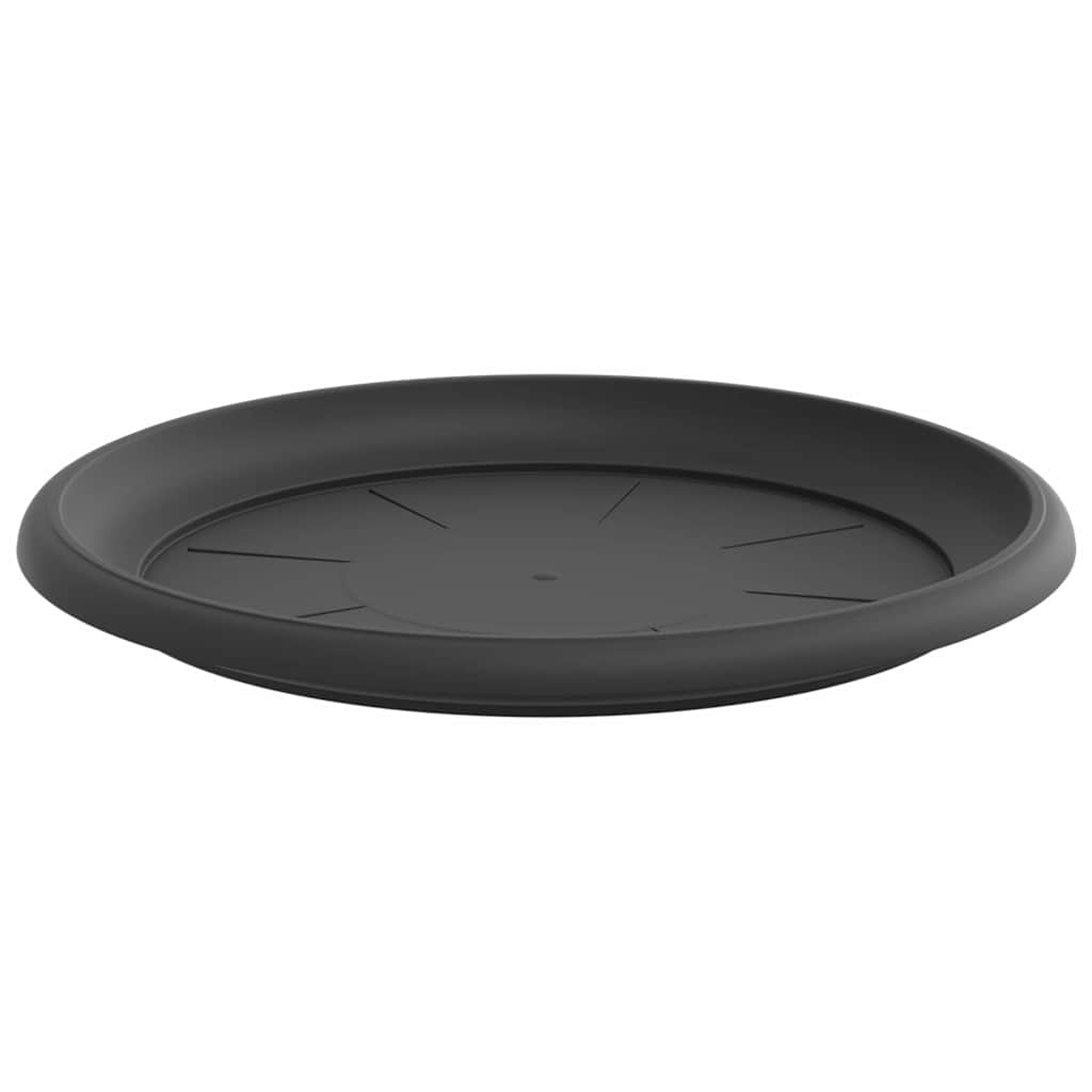 Apvalus gėlių padėklas 24 vnt. Juoda Ø 27 x 2,5 cm Plastmasė Apvalus gėlių padėklas 24 vnt. Juoda Ø 27 x 2,5 cm Plastmasė - Image 6