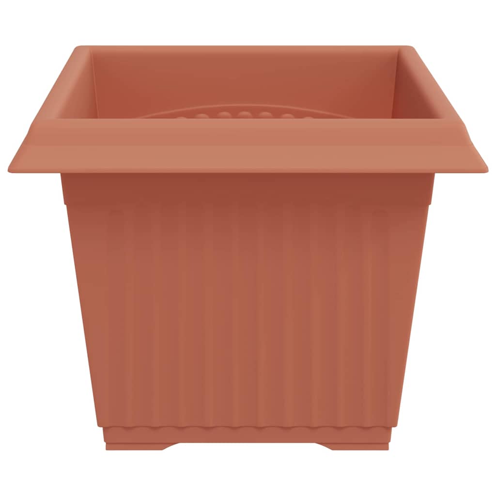 Kvadratinis gėlių vazonas 6 vnt. Raudona plyta Plastmasė Kvadratinis gėlių vazonas 6 vnt. Raudona plyta Plastmasė - Image 7