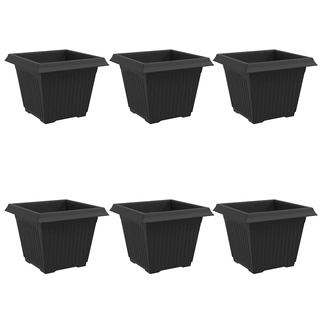 Kvadratinis gėlių vazonas 6 vnt. Juoda 28,5 x 28,5 x 22 cm Kvadratinis gėlių vazonas 6 vnt. Juoda 28,5 x 28,5 x 22 cm - Image 3
