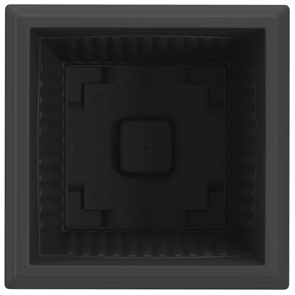 Kvadratinis gėlių vazonas 6 vnt. Juoda 43 x 43 x 33,5 cm Kvadratinis gėlių vazonas 6 vnt. Juoda 43 x 43 x 33,5 cm - Image 8