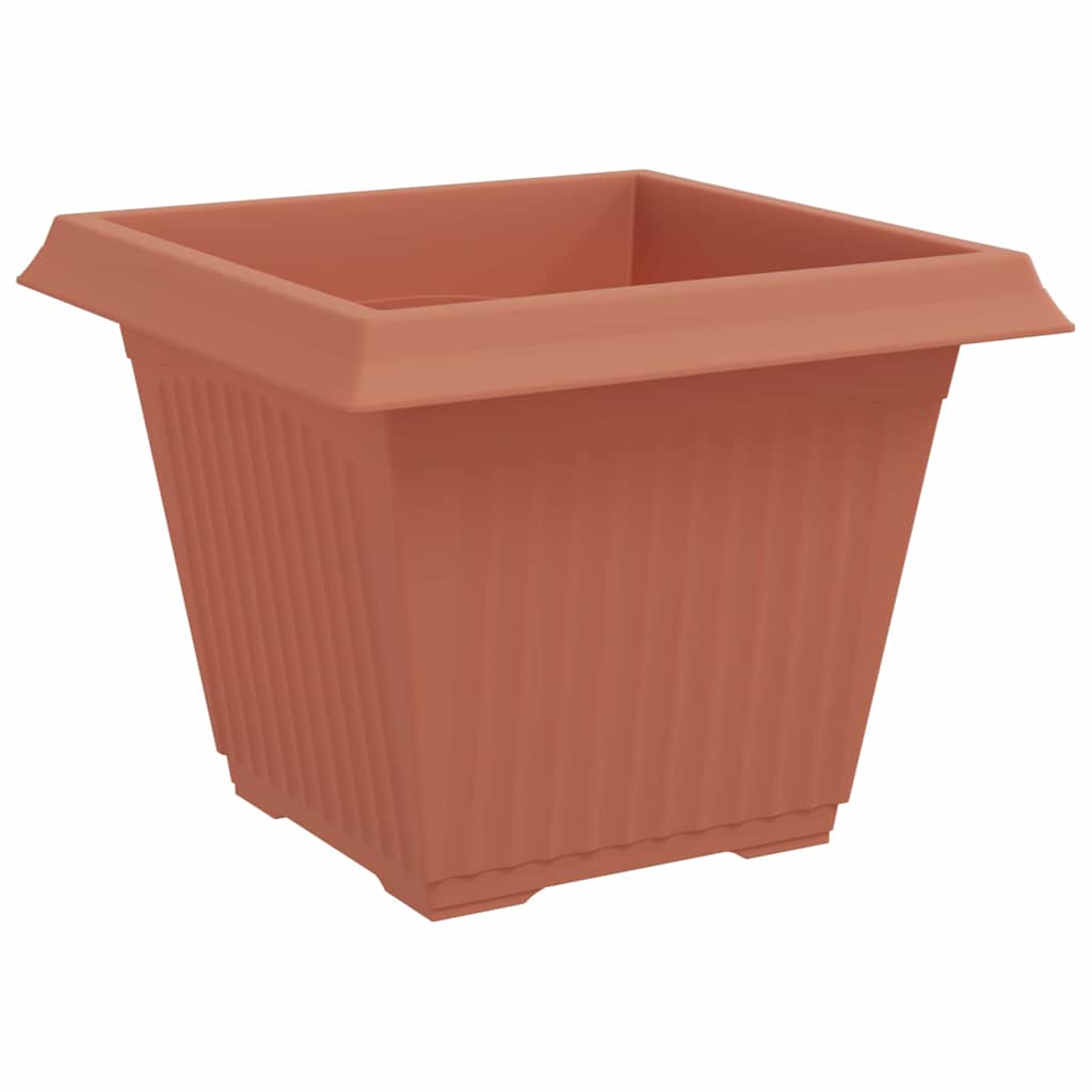 Kvadratinis gėlių vazonas 24 vnt. Raudona plyta Plastmasė Kvadratinis gėlių vazonas 24 vnt. Raudona plyta Plastmasė - Image 6