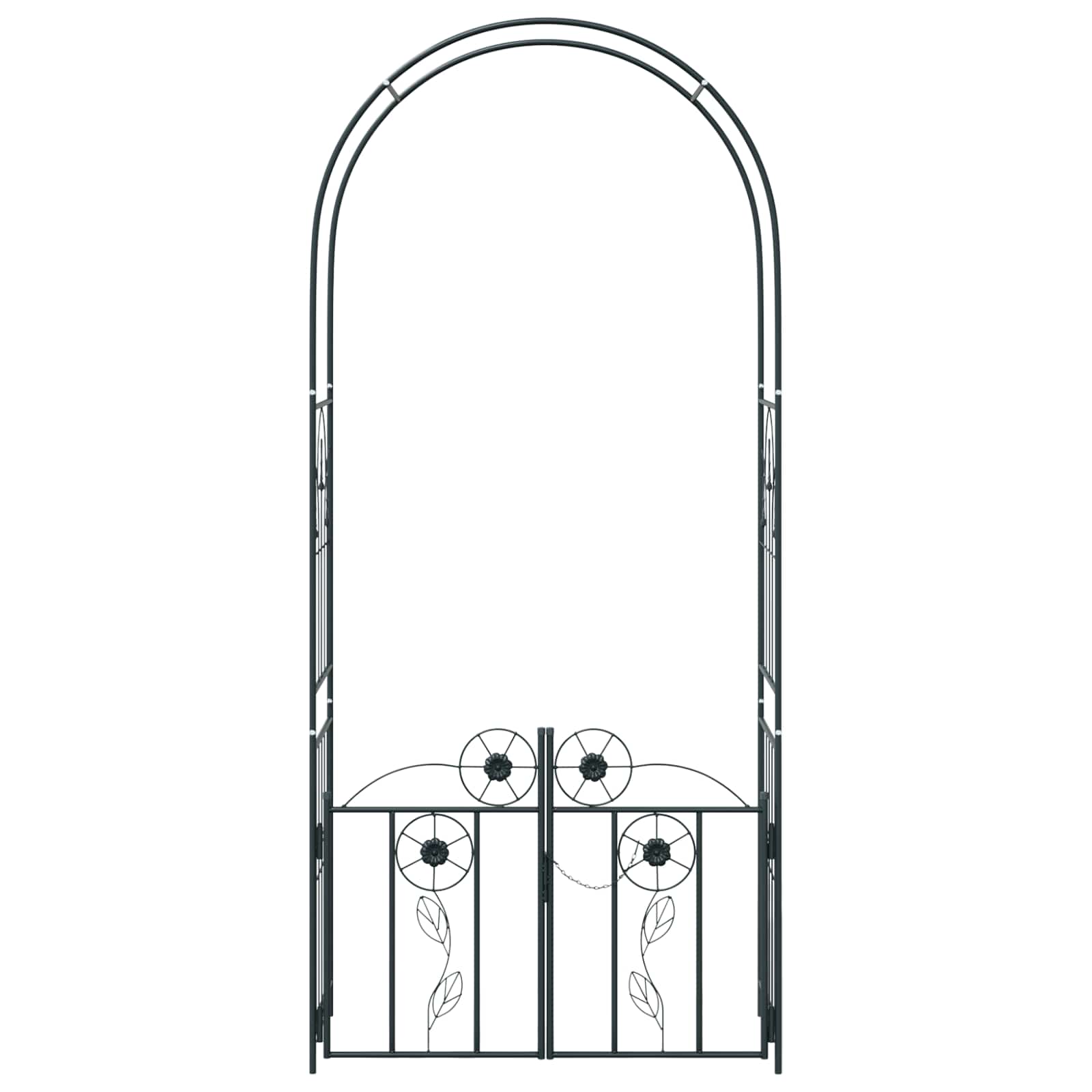 Sodo arka Juoda 102 x 50 x 218 cm Plienas Sodo arka Juoda 102 x 50 x 218 cm Plienas - Image 7