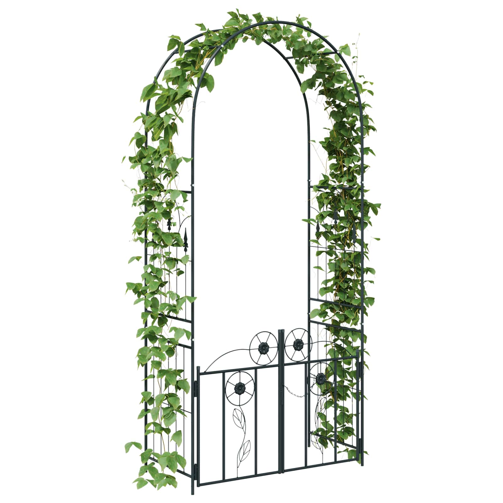 Sodo arka Juoda 102 x 50 x 218 cm Plienas Sodo arka Juoda 102 x 50 x 218 cm Plienas - Image 4