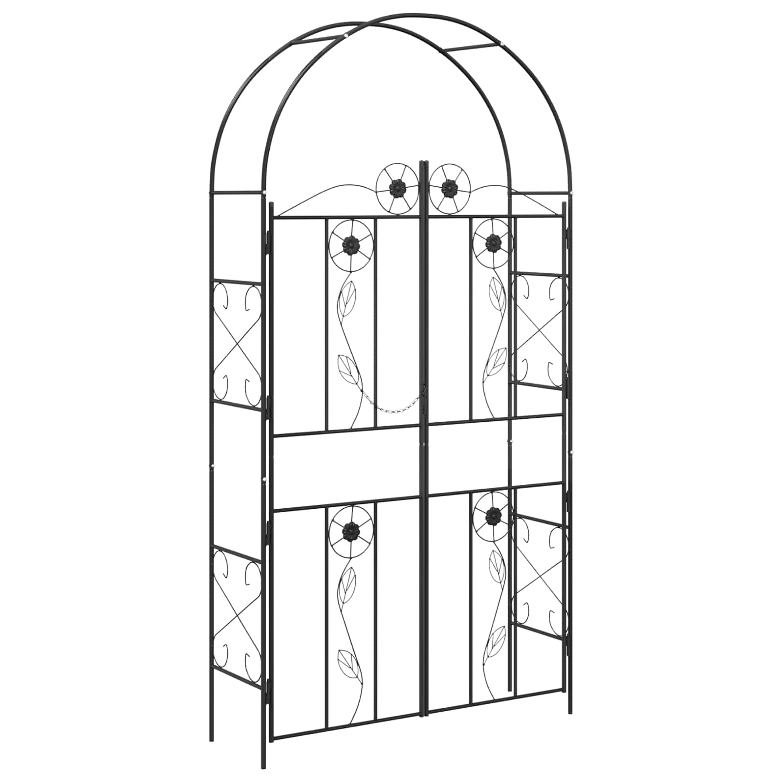 Sodo arka Juoda 115 x 37 x 226 cm Plienas Sodo arka Juoda 115 x 37 x 226 cm Plienas - Image 3