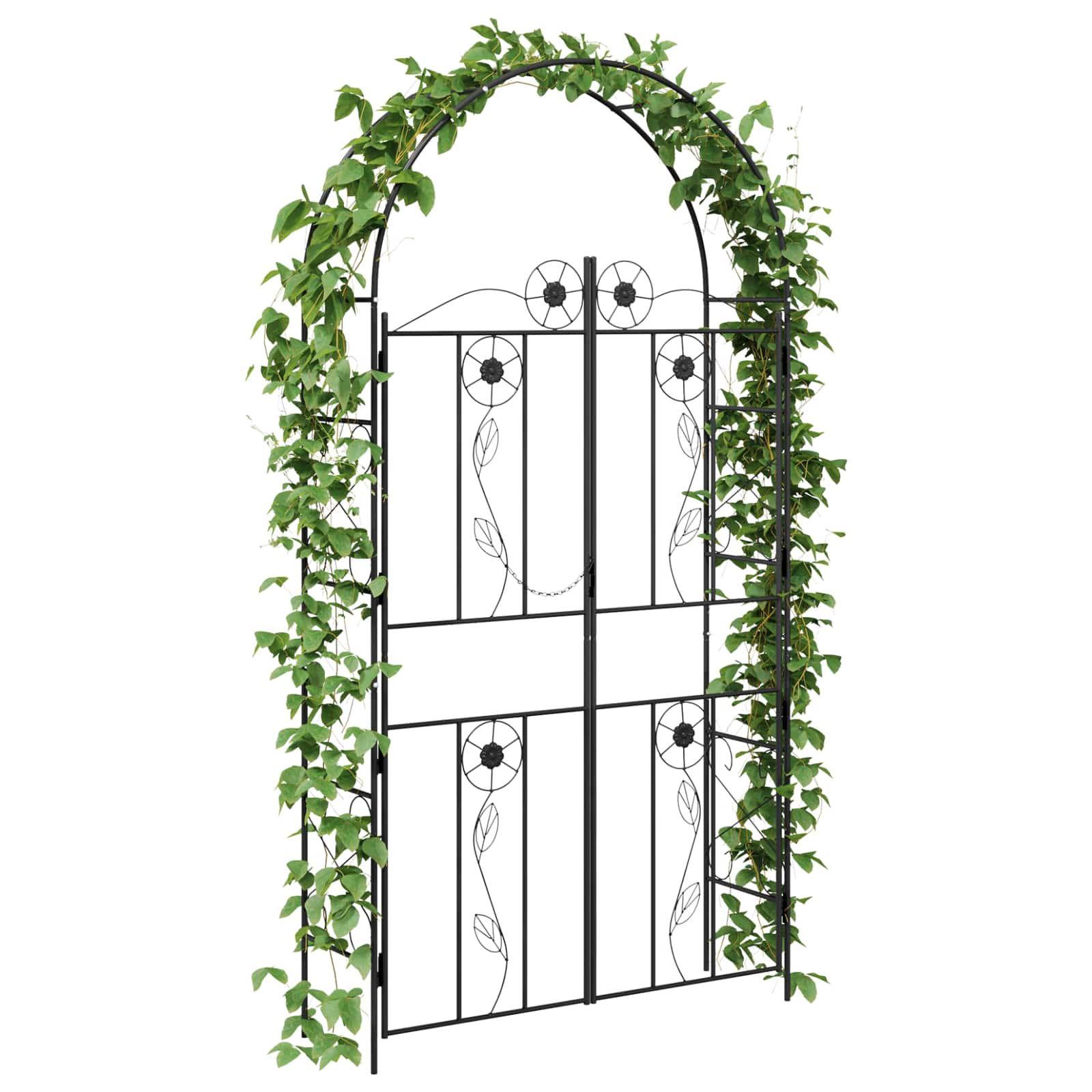 Sodo arka Juoda 115 x 37 x 226 cm Plienas Sodo arka Juoda 115 x 37 x 226 cm Plienas - Image 4