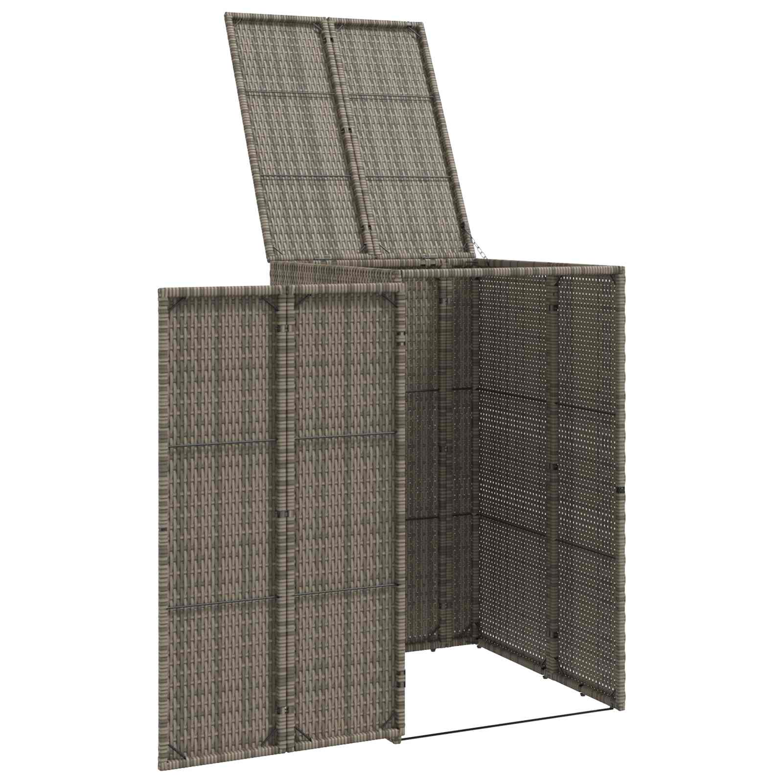Šiukšlių dėžė Pilka 65 x 80 x 115 cm Polietilenas Šiukšlių dėžė Pilka 65 x 80 x 115 cm Polietilenas - Image 5