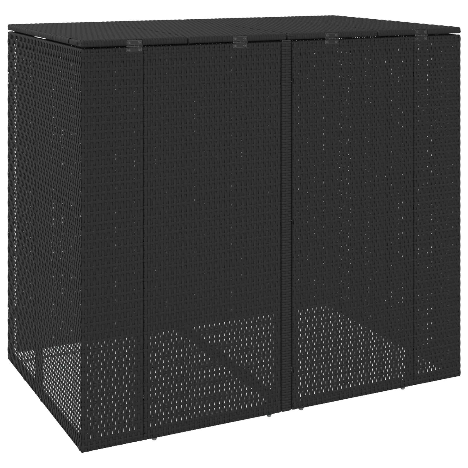 Šiukšlių dėžė 2 vnt. Juoda 130 x 80 x 115 cm Polietilenas Šiukšlių dėžė 2 vnt. Juoda 130 x 80 x 115 cm Polietilenas - Image 8