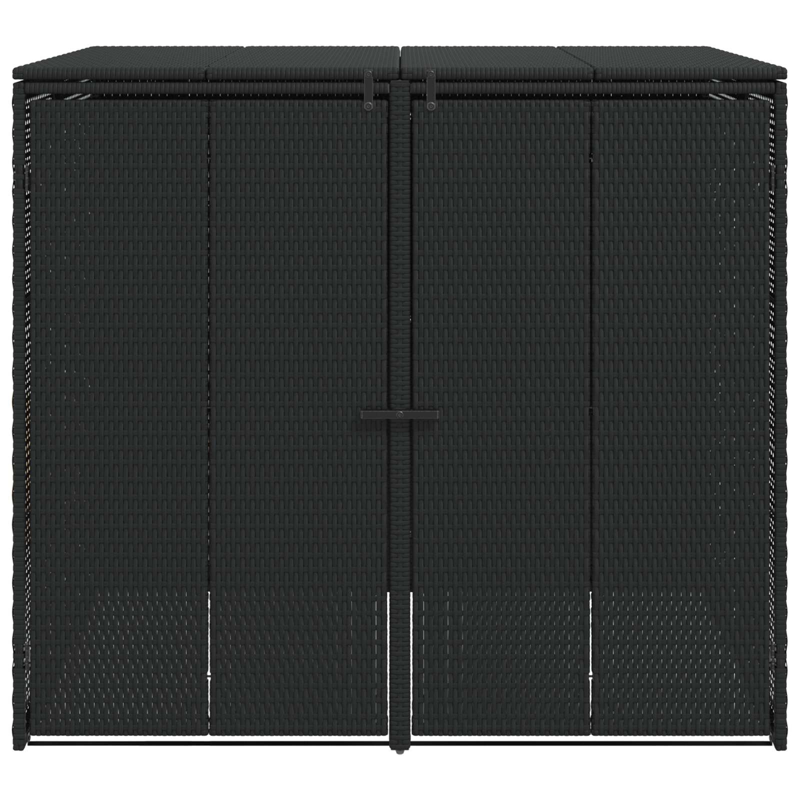 Šiukšlių dėžė 2 vnt. Juoda 130 x 80 x 115 cm Polietilenas Šiukšlių dėžė 2 vnt. Juoda 130 x 80 x 115 cm Polietilenas - Image 6