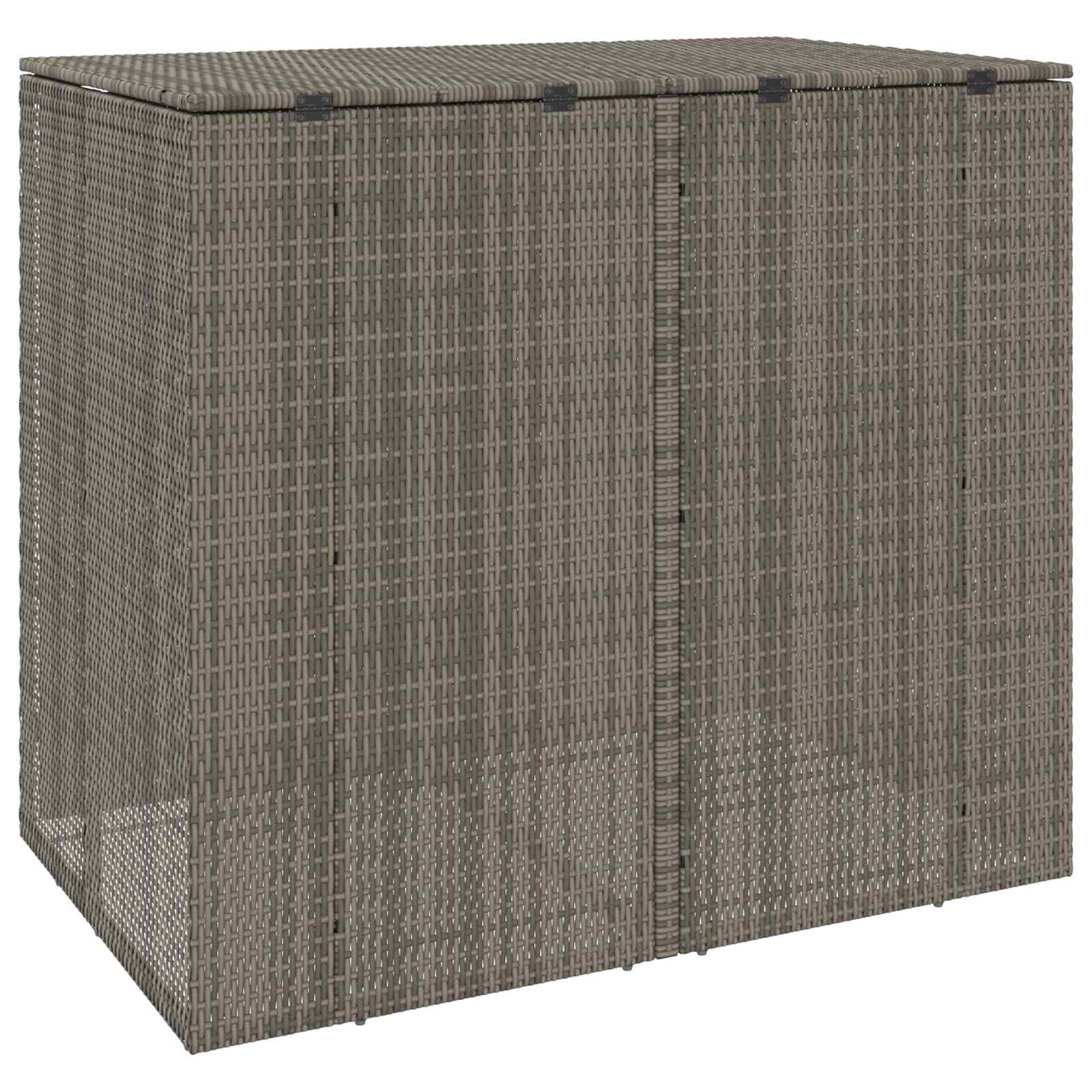 Šiukšlių dėžė 2 vnt. Pilka 130 x 80 x 115 cm Polietilenas Šiukšlių dėžė 2 vnt. Pilka 130 x 80 x 115 cm Polietilenas - Image 8