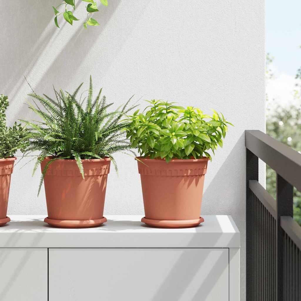 Augalų vazonai 6 vnt. Raudona plyta Plastmasė Augalų vazonai 6 vnt. Raudona plyta Plastmasė - Image 2