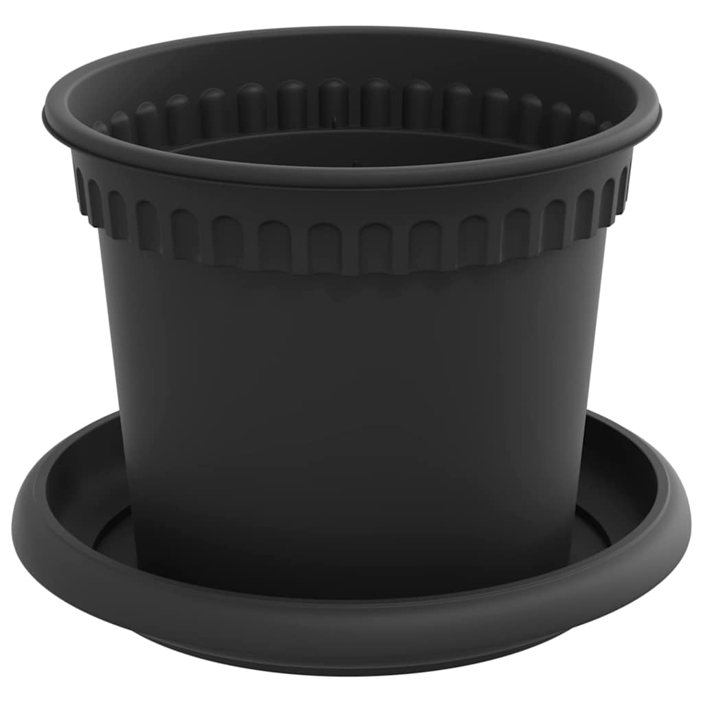Augalų vazonai 6 vnt. Juoda Plastmasė Augalų vazonai 6 vnt. Juoda Plastmasė - Image 6