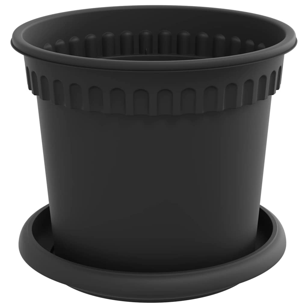 Augalų vazonai 6 vnt. Juoda Plastmasė Augalų vazonai 6 vnt. Juoda Plastmasė - Image 6