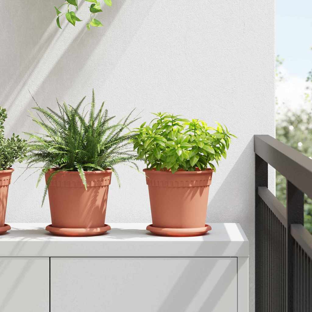 Augalų vazonai 24 vnt. Raudona plyta Plastmasė Augalų vazonai 24 vnt. Raudona plyta Plastmasė - Image 2