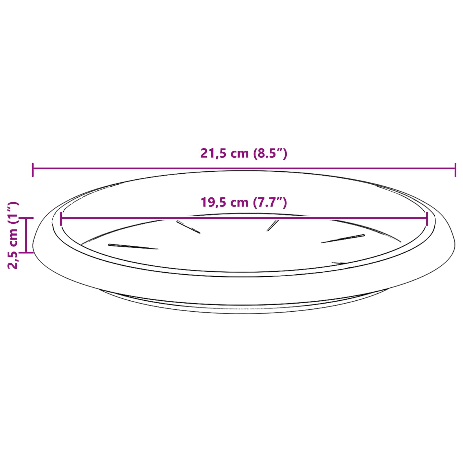 Augalų vazonai 6 vnt. Raudona plyta Ø 30 x 25 cm Plastmasė Augalų vazonai 6 vnt. Raudona plyta Ø 30 x 25 cm Plastmasė