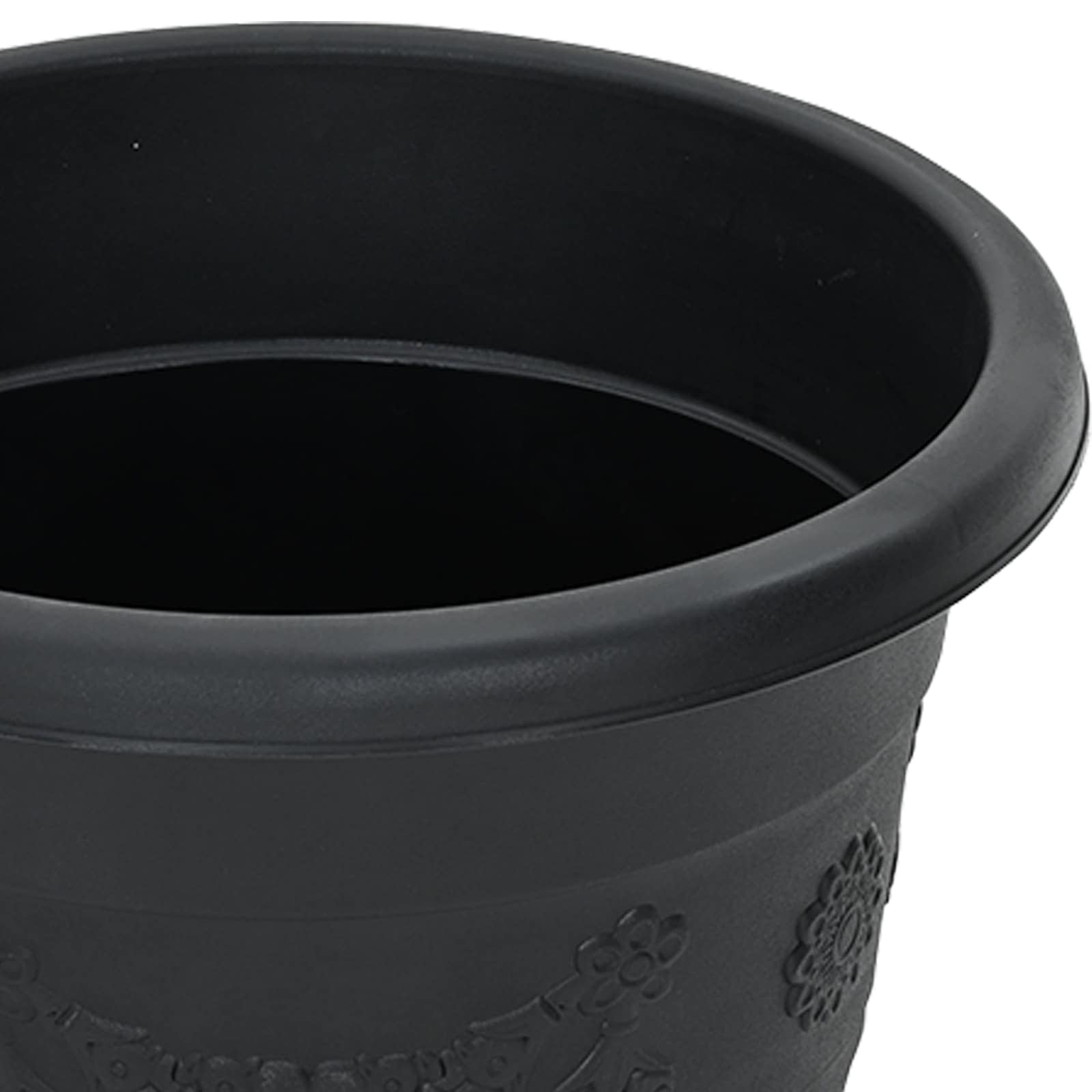 Augalų vazonai 24 vnt. Juoda Ø 22 x 18 cm Plastmasė Augalų vazonai 24 vnt. Juoda Ø 22 x 18 cm Plastmasė - Image 9