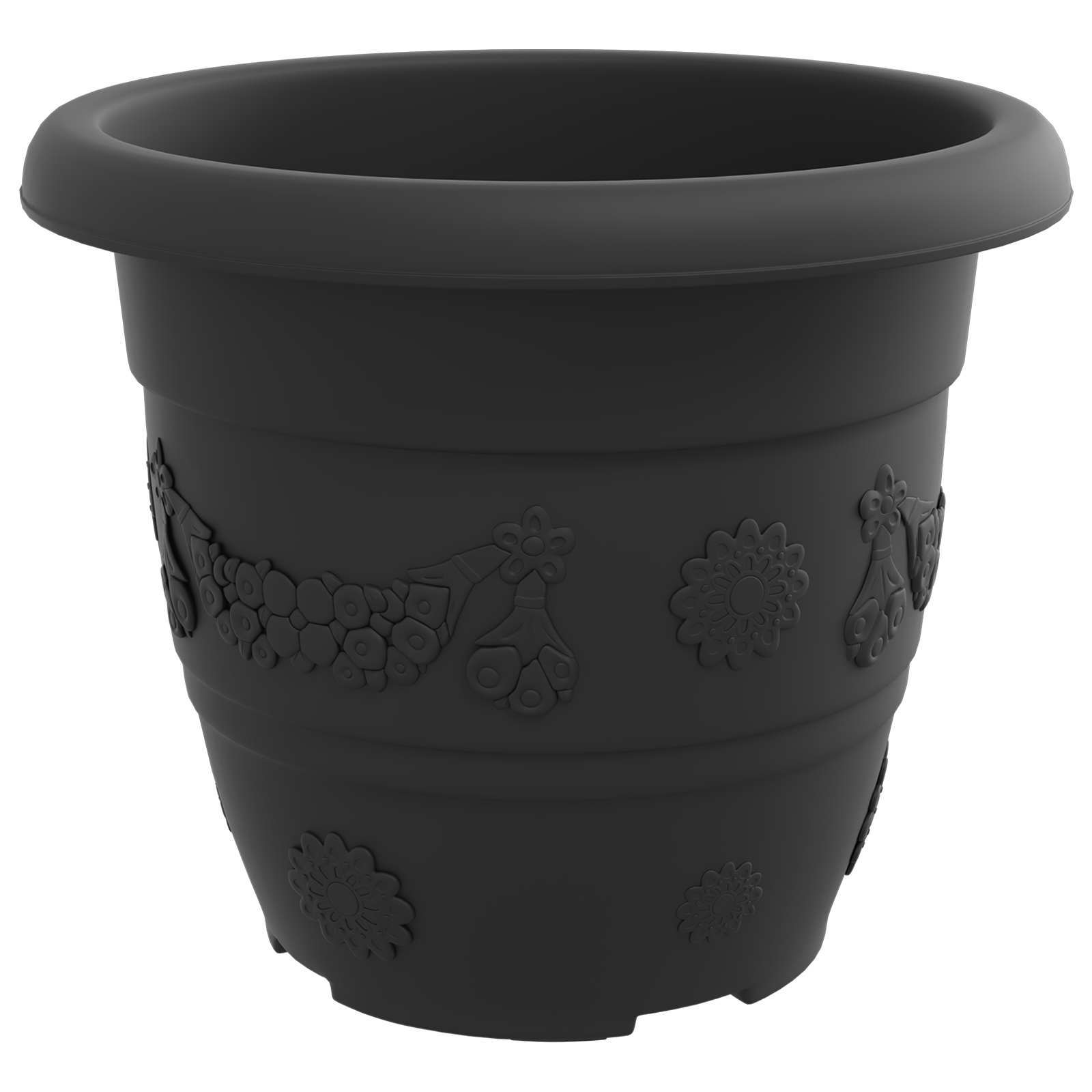 Augalų vazonai 24 vnt. Juoda Ø 30 x 25 cm Plastmasė Augalų vazonai 24 vnt. Juoda Ø 30 x 25 cm Plastmasė - Image 7
