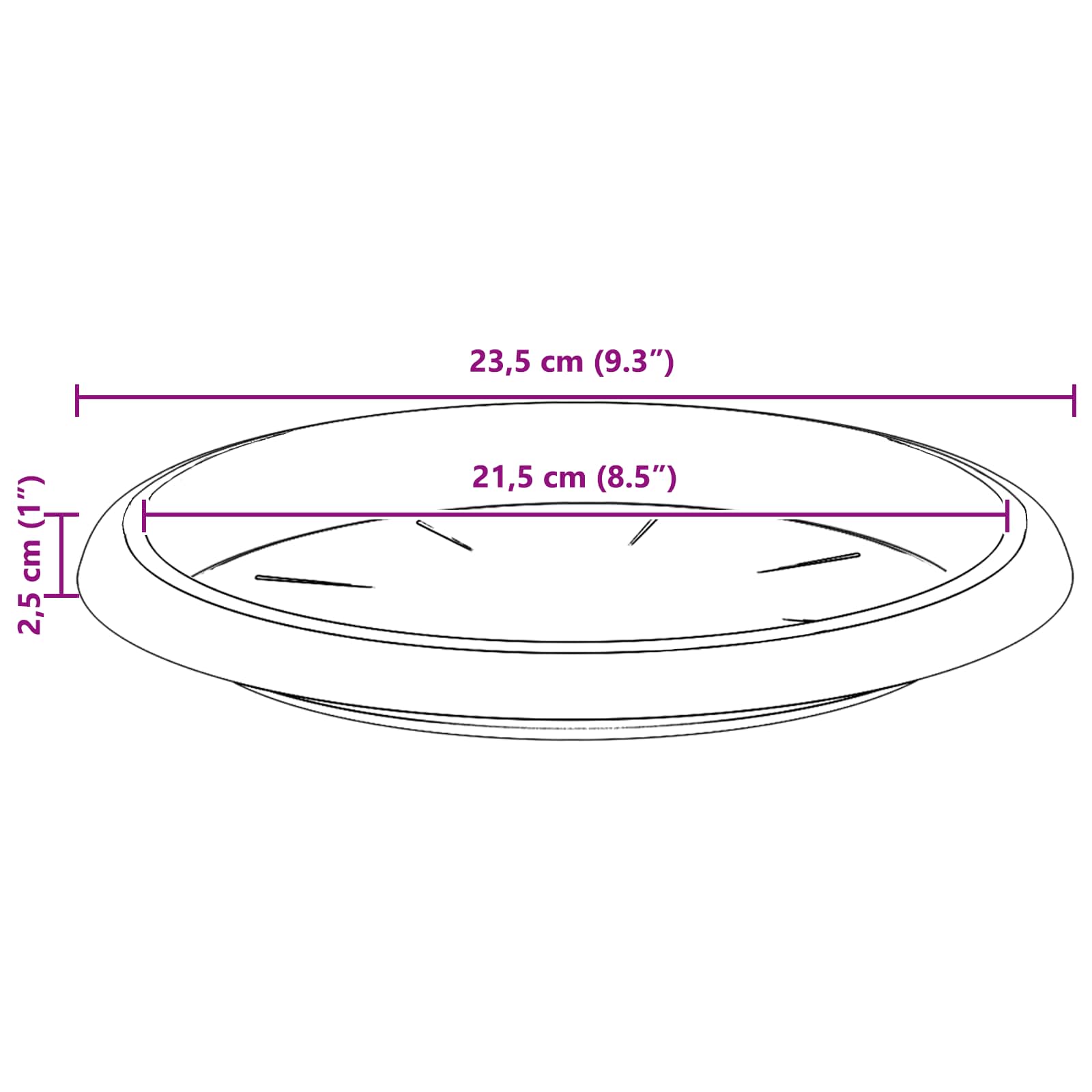 Augalų vazonai 24 vnt. Juoda Ø 34 x 28 cm Plastmasė Augalų vazonai 24 vnt. Juoda Ø 34 x 28 cm Plastmasė