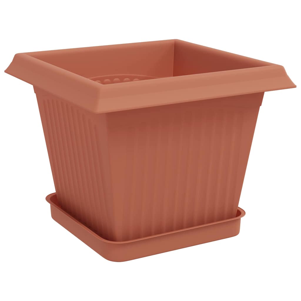 Augalų vazonai 6 vnt. Raudona plyta Plastmasė Augalų vazonai 6 vnt. Raudona plyta Plastmasė - Image 6
