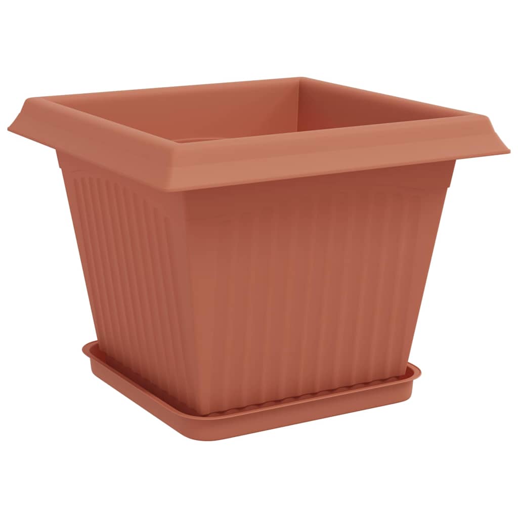 Augalų vazonai 6 vnt. Raudona plyta Plastmasė Augalų vazonai 6 vnt. Raudona plyta Plastmasė - Image 6