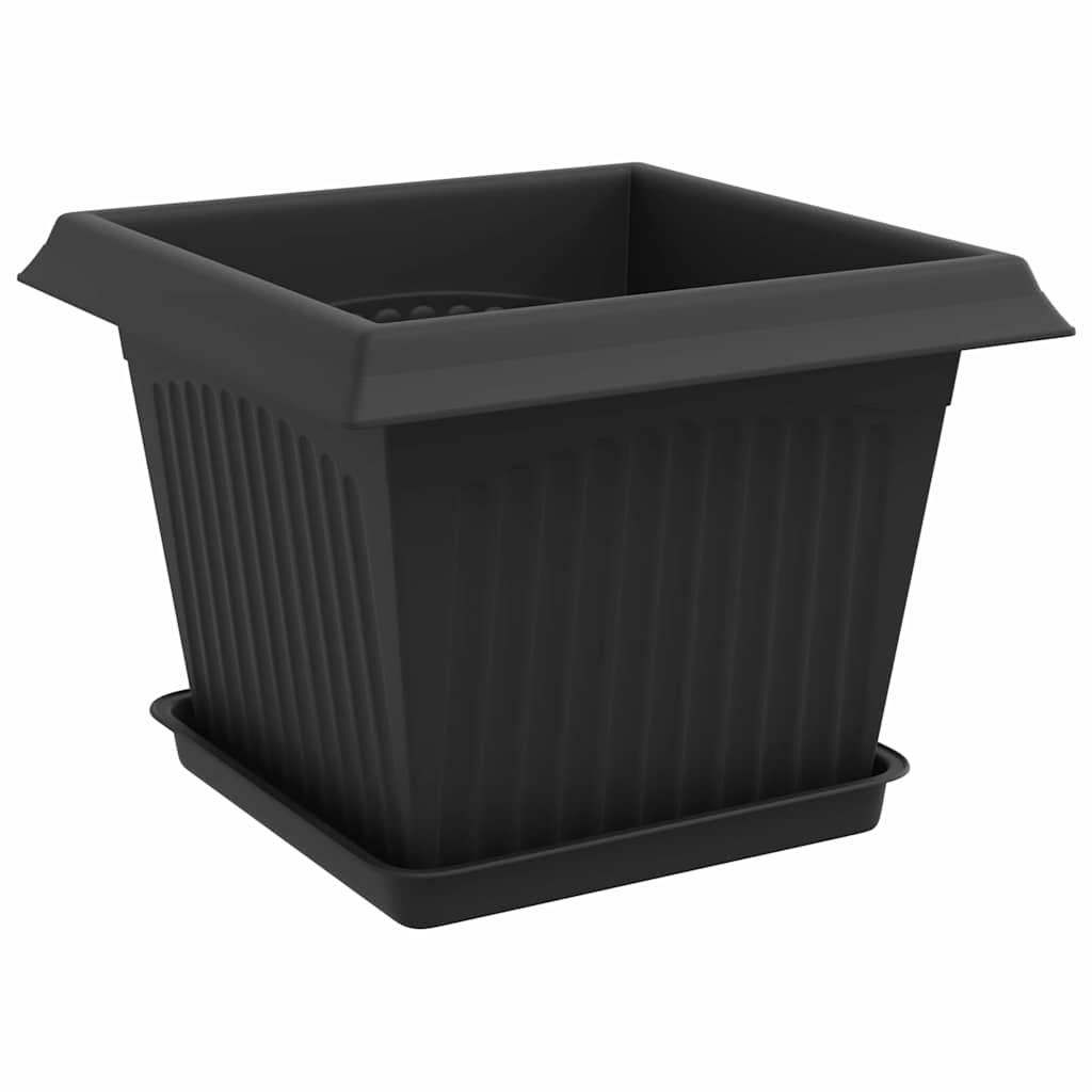 Augalų vazonai 6 vnt. Juoda Plastmasė Augalų vazonai 6 vnt. Juoda Plastmasė - Image 6