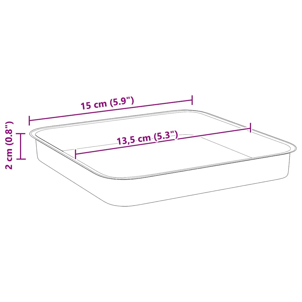 Augalų vazonai 24 vnt. Juoda Plastmasė Augalų vazonai 24 vnt. Juoda Plastmasė