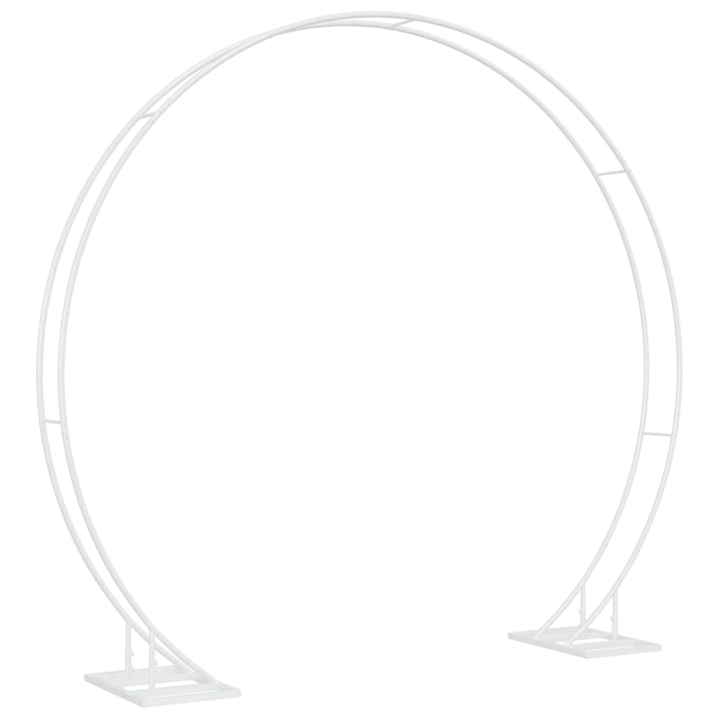 Dvigubas vestuvių arkos Balta 220 x 45 x 200 cm Plienas Dvigubas vestuvių arkos Balta 220 x 45 x 200 cm Plienas - Image 6
