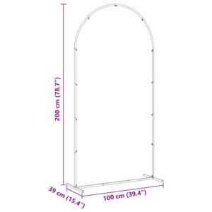 Vestuvinis Arklys Balta 100 x 39 x 200 cm Plienas