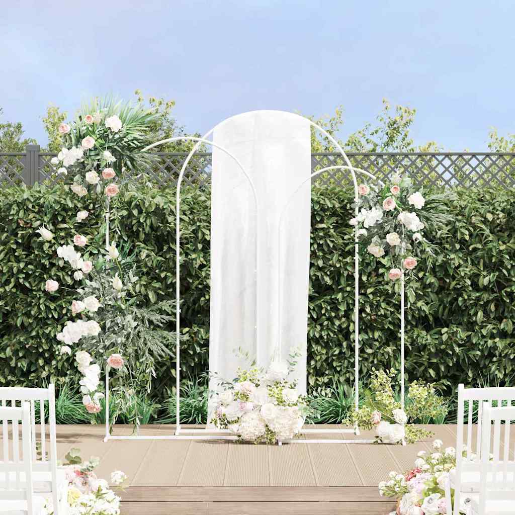Vestuvinis Arklys 3 vnt. Balta 120 x 40 x 217 cm Plienas Vestuvinis Arklys 3 vnt. Balta 120 x 40 x 217 cm Plienas - Image 2