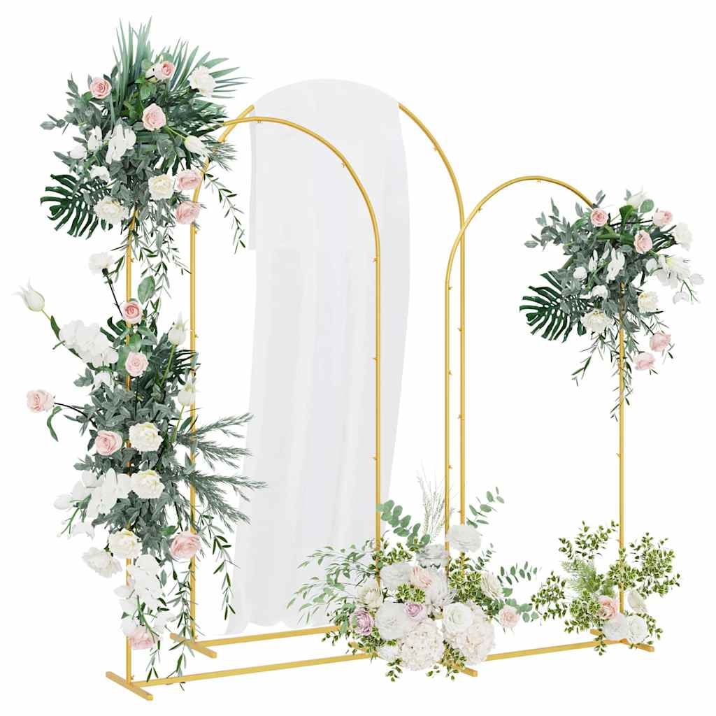 Vestuvinis Arklys 3 vnt. Auksinė 120 x 40 x 217 cm Plienas Vestuvinis Arklys 3 vnt. Auksinė 120 x 40 x 217 cm Plienas - Image 4