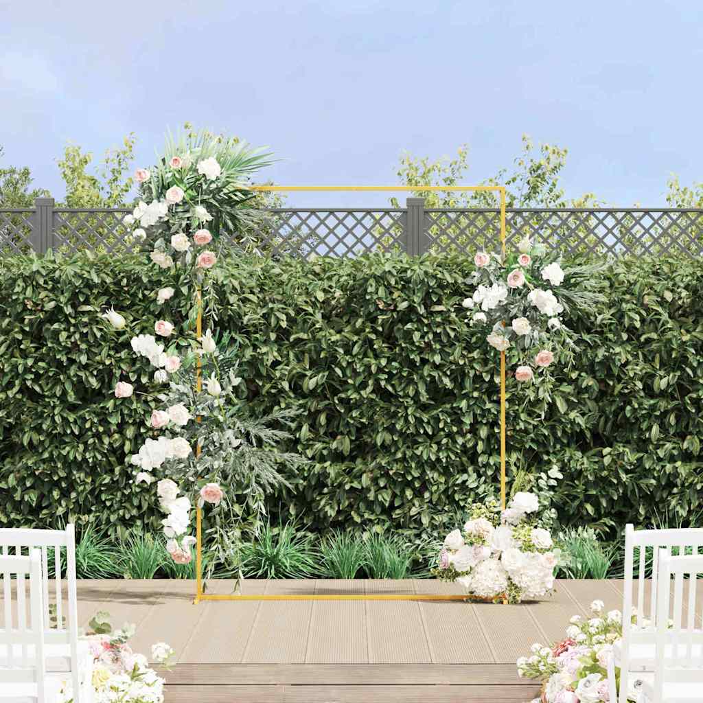 Vestuvinis Arklys Auksinė 150 x 49,5 x 200 cm Plienas Vestuvinis Arklys Auksinė 150 x 49,5 x 200 cm Plienas - Image 2
