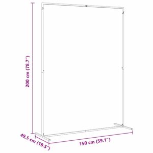 Vestuvinis Arklys Auksinė 150 x 49,5 x 200 cm Plienas